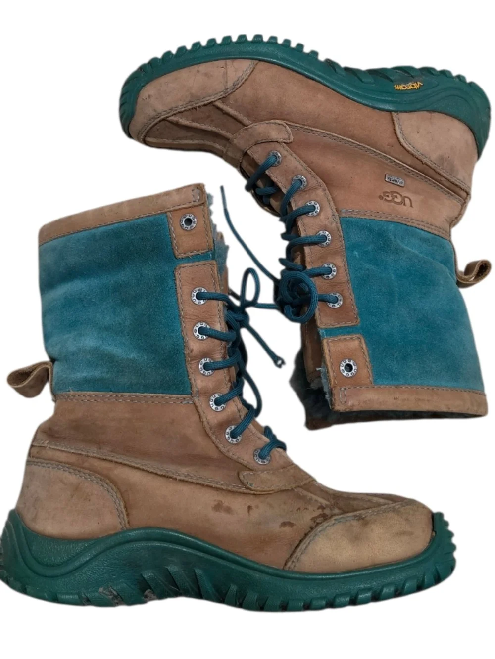 UGG Australia Adirondack II Chestnut/Teal Waterproof Winter Boot Women’s US 7.5